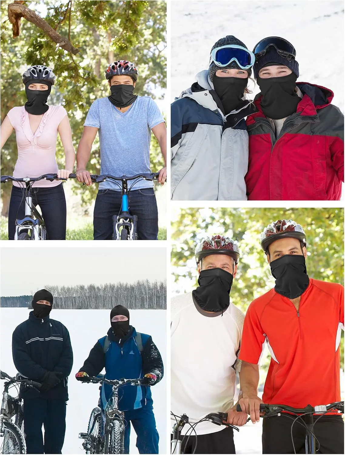 9 Pieces Ski Mask for Men Balaclava Face Mask Summer Face Mask Balaclava Full Face Mask Breathable Hood for Outdoor Use