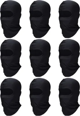 9 Pieces Ski Mask for Men Balaclava Face Mask Summer Face Mask Balaclava Full Face Mask Breathable Hood for Outdoor Use