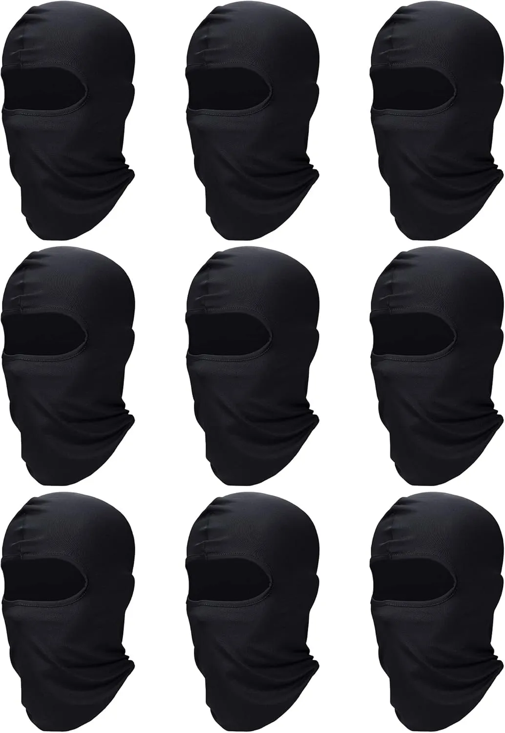 9 Pieces Ski Mask for Men Balaclava Face Mask Summer Face Mask Balaclava Full Face Mask Breathable Hood for Outdoor Use
