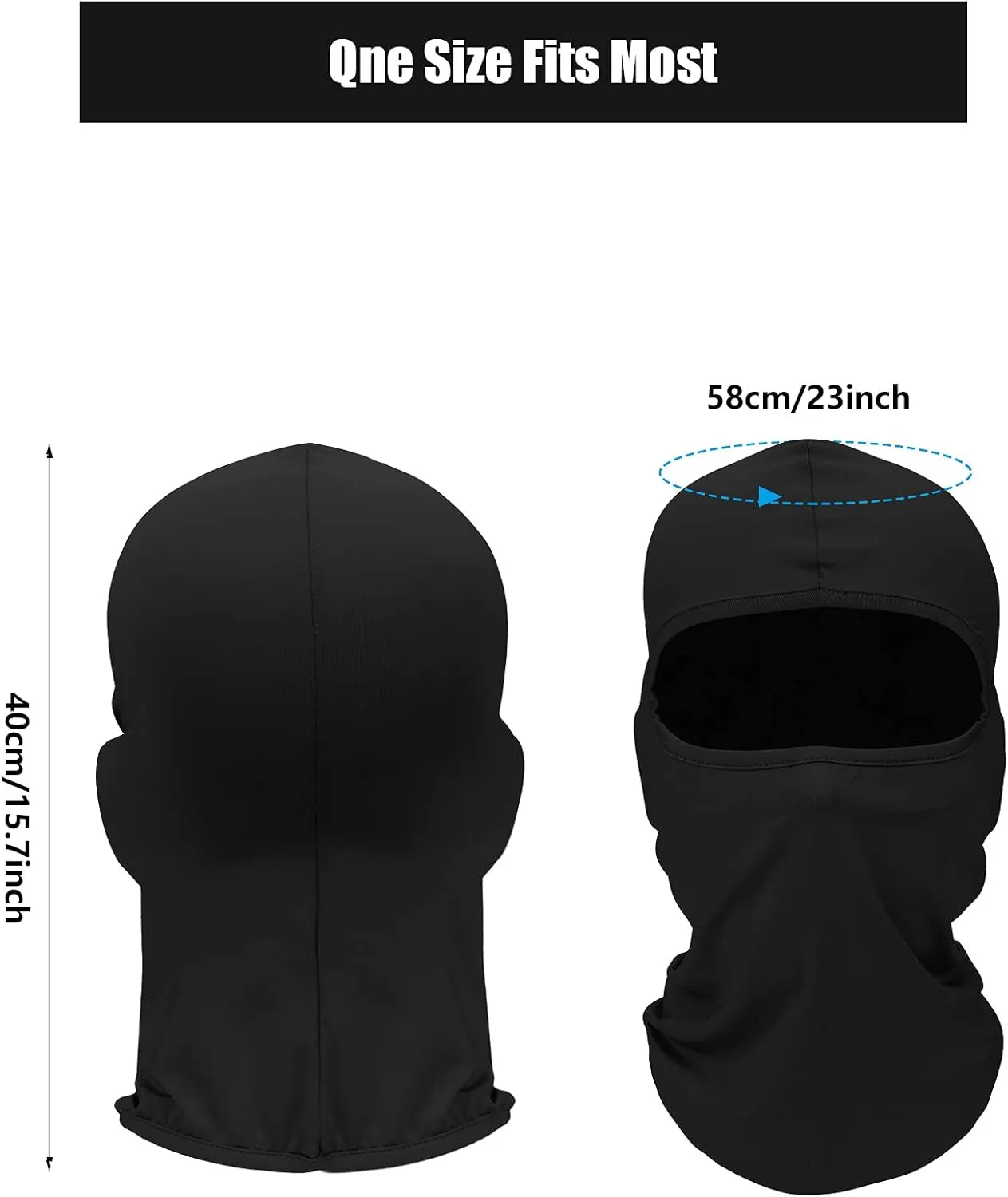 9 Pieces Ski Mask for Men Balaclava Face Mask Summer Face Mask Balaclava Full Face Mask Breathable Hood for Outdoor Use