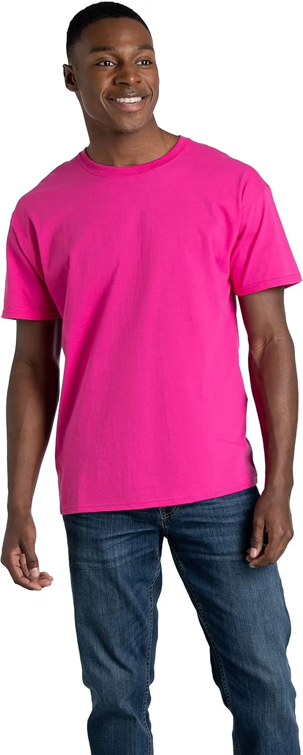 Fruit of the Loom Men's Eversoft Cotton T Shirts, Breathable & Moisture Wicking with Odor Control, Sizes S-4x