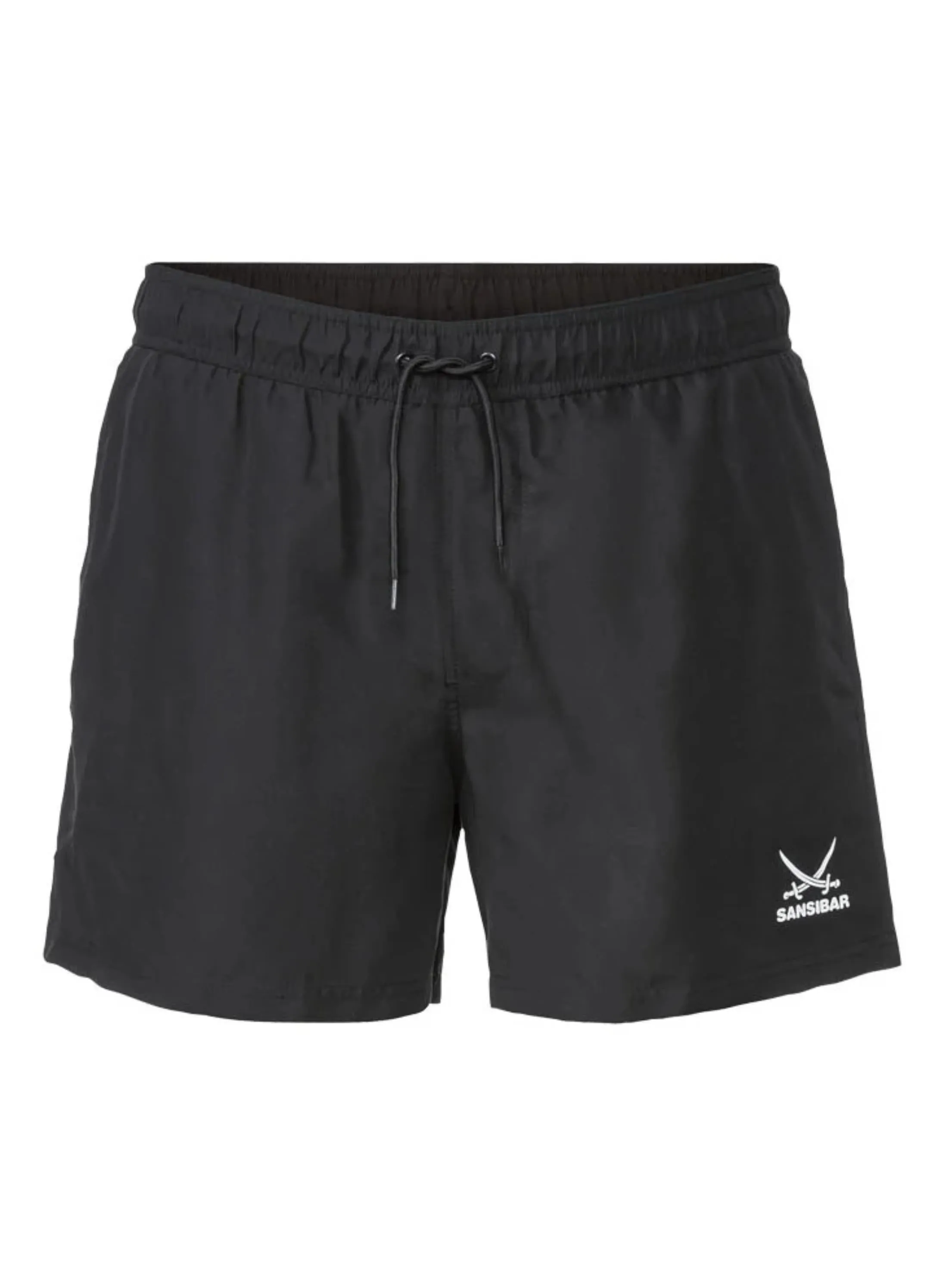 Men's Brand Logo Printed Short,Black