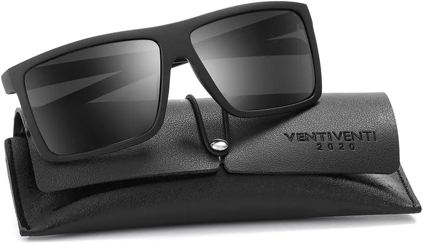 Men??s Classic Style Square Polarized Sunglasses Plastic Lightweight Eyewear UV Protection For Driving