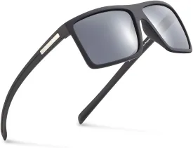 Men??s Classic Style Square Polarized Sunglasses Plastic Lightweight Eyewear UV Protection For Driving