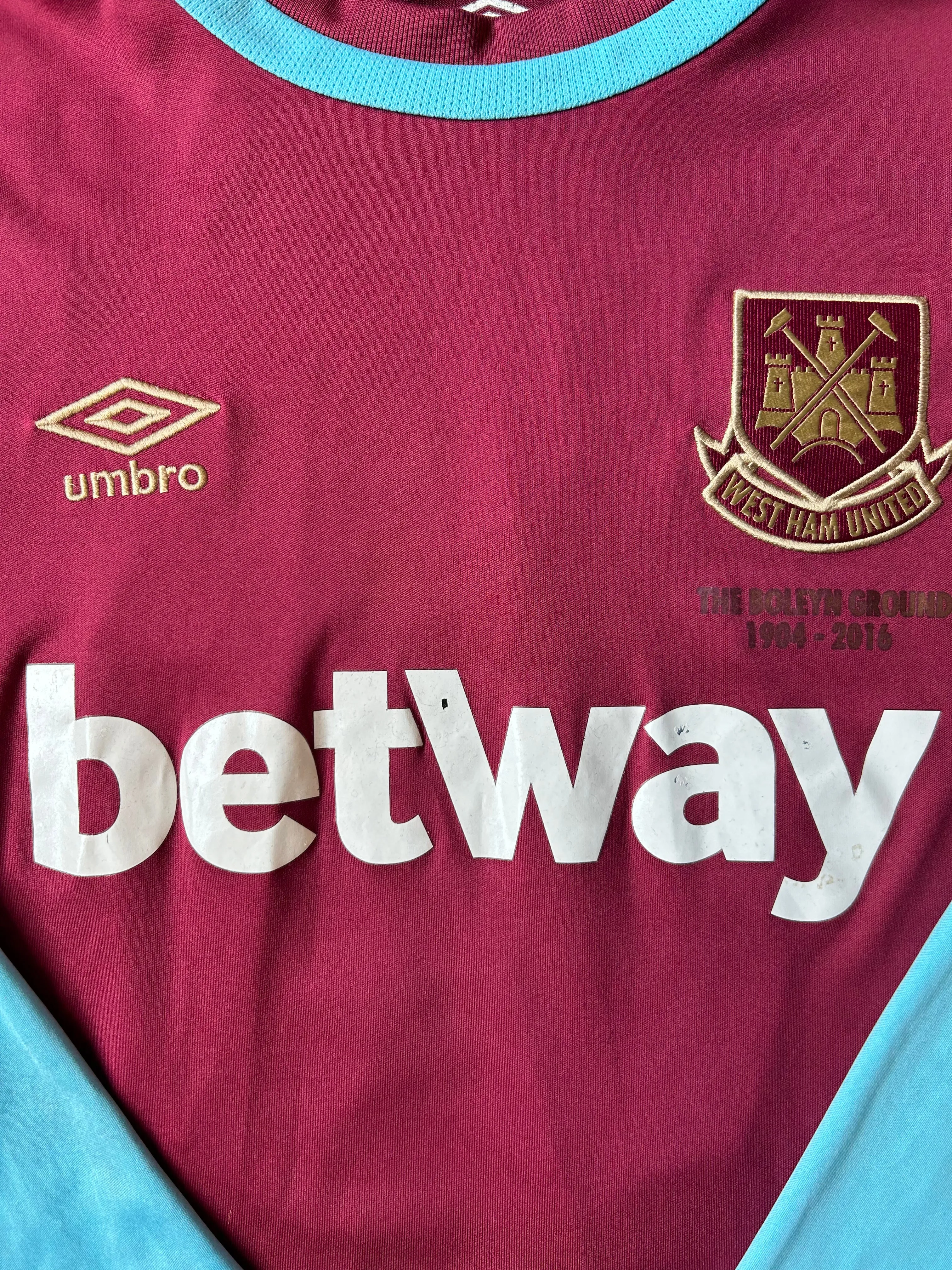 Umbro - West Ham 2016/17 Home Football Shirt 'JENKINSON'