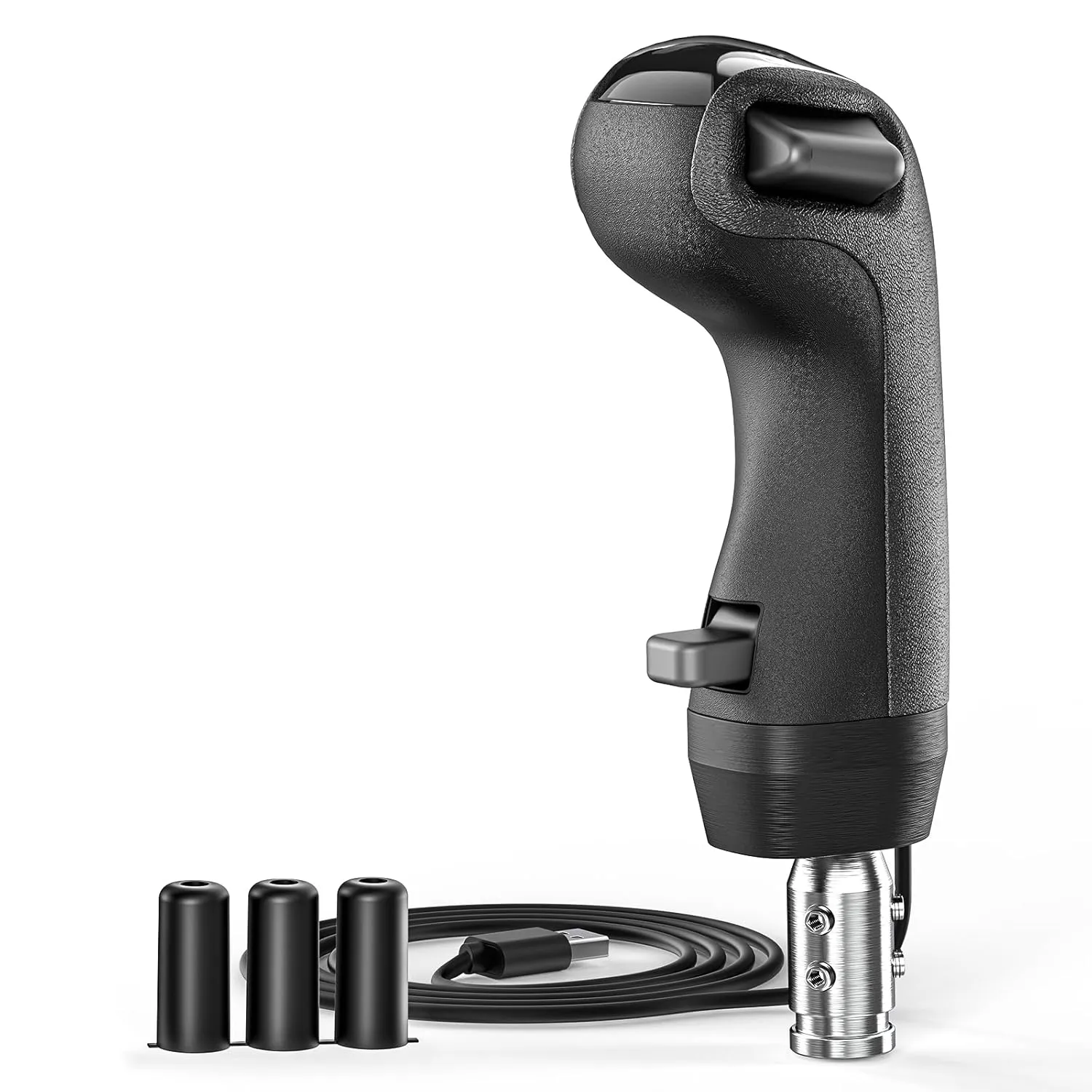 USB American Truck Simulator Shifter, Gearshift Knob Fit for ATS & ETS2 Games, PC Sim Shifter Compatible with Logitech G25 G27 G29 G920 Thrustmaster TH8A Fanatec