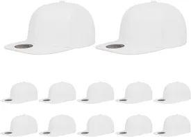 ZH Plain Flat Brim Snapback Baseball Caps Adjustable Blank Baseball Caps Wholesale 12 Pack??
